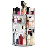 360° Rotating Makeup Organizer - Adjustable Storage Carousel