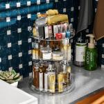 Clear Rotating 6-Tier Makeup Organizer for Vanity