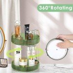 360 Rotating 2-Tier Makeup Organizer for Vanity