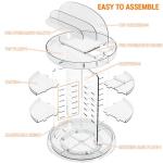 Clear Rotating 6-Tier Makeup Organizer for Vanity