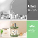 360 Rotating 2-Tier Makeup Organizer for Vanity
