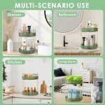 360 Rotating 2-Tier Makeup Organizer for Vanity