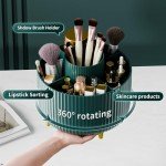 360° Rotating Makeup Brush Holder – Green