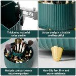 360° Rotating Makeup Brush Holder – Green