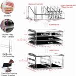 Acrylic 3-Pack Clear Makeup & Jewelry Organizers