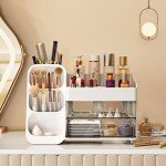 White Makeup Organizer with Drawers for Vanity