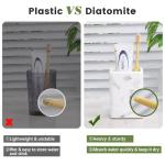 Diatomite Toothbrush Holder Set for Bathroom Countertop