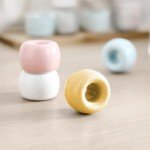 Ceramic Toothbrush Holder Set for Bathroom Organization