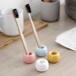Ceramic Toothbrush Holder Set for Bathroom Organization