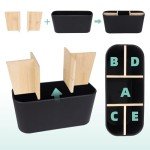 Bamboo Toothbrush Holder and Organizer for Bathrooms
