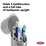 OXO Good Grips Stainless Steel Toothbrush Holder 9.75