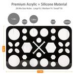 Acrylic Makeup Brush Drying Rack & Holder