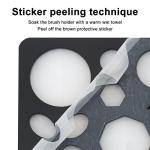 Makeup Brush Drying Rack with Mat and Tray