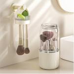 360° Rotating Makeup Brush Holder and Organizer