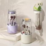 360° Rotating Makeup Brush Holder and Organizer