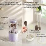 360° Rotating Makeup Brush Holder and Organizer
