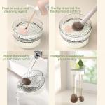 360° Rotating Makeup Brush Holder and Organizer