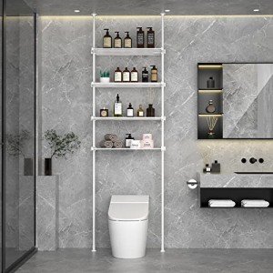 Adjustable Over Toilet Bathroom Storage Shelf