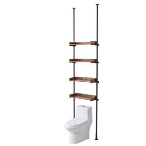 VEVOR 4-Tier Adjustable Over Toilet Organizer