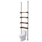 VEVOR 4-Tier Adjustable Over Toilet Organizer