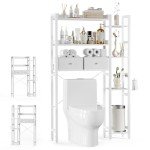 Over Toilet Storage Rack with Adjustable Shelves