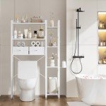 Over Toilet Storage Rack with Adjustable Shelves