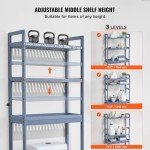 3-Tier Over Toilet Bathroom Organizer with Hooks