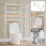 Over Toilet Storage Rack with Adjustable Shelves