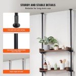 VEVOR 4-Tier Adjustable Over Toilet Organizer