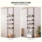 VEVOR 4-Tier Adjustable Over Toilet Organizer