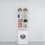 Adjustable Over The Toilet 4-Tier Storage Shelf