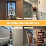 Adjustable Over The Toilet 4-Tier Storage Shelf