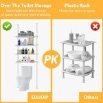 Adjustable Over The Toilet 4-Tier Storage Shelf