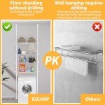 Adjustable Over The Toilet 4-Tier Storage Shelf