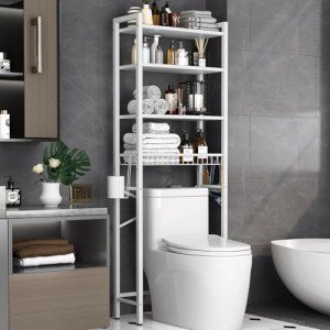 4-Tier Over-The-Toilet Storage Organizer Shelf