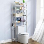 4-Tier Over-The-Toilet Storage Organizer Shelf