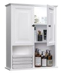Wall-Mounted Bathroom Cabinet with LED Light