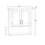Somerset Wall Mount Storage Cabinet - White