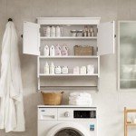 Bathroom Wall-Mounted Cabinet with Towel Bar