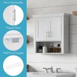 Somerset Wall Mount Storage Cabinet - White