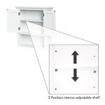 Somerset Wall Mount Storage Cabinet - White