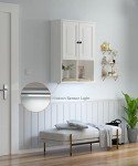 Wall-Mounted Bathroom Cabinet with LED Light