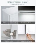 Wall-Mounted Bathroom Cabinet with LED Light