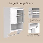 Bathroom Wall-Mounted Cabinet with Towel Bar