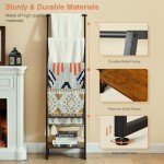 5-Tier Wooden Blanket Ladder for Home Decor
