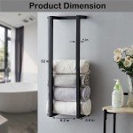 Wall-Mounted Towel Rack for Small Bathrooms