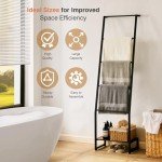 5-Tier Wooden Blanket Ladder for Home Decor