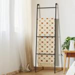 Stylish Black Blanket Ladder and Towel Rack