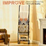 5-Tier Wooden Blanket Ladder for Home Decor