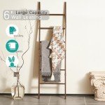 Rustic 6-Tier Blanket Ladder for Home Decor